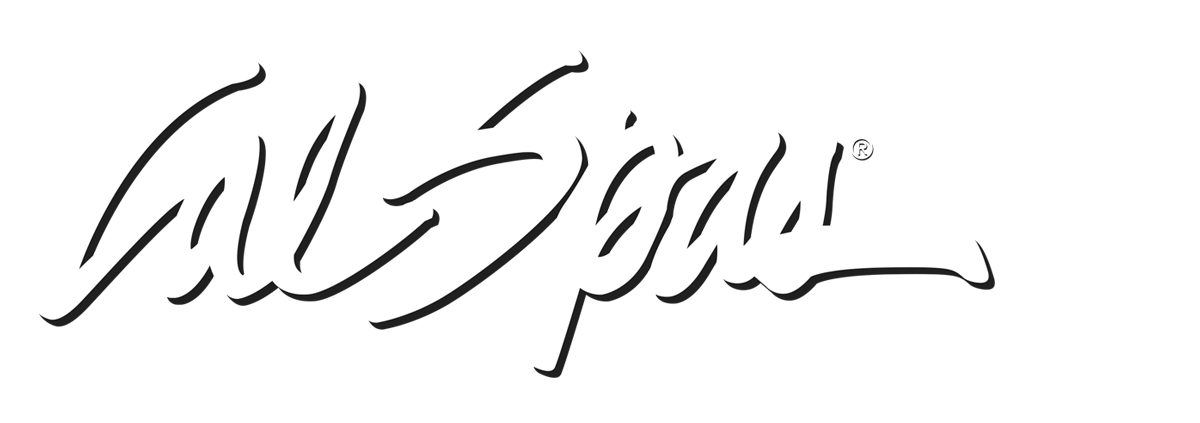 Calspas White logo hot tubs spas for sale Deerfield Beach